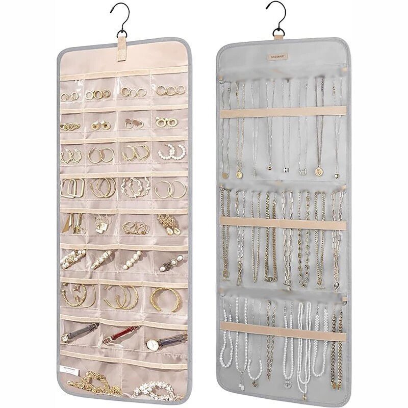 Jewelry Organizer Storage Roll with Hanger 3