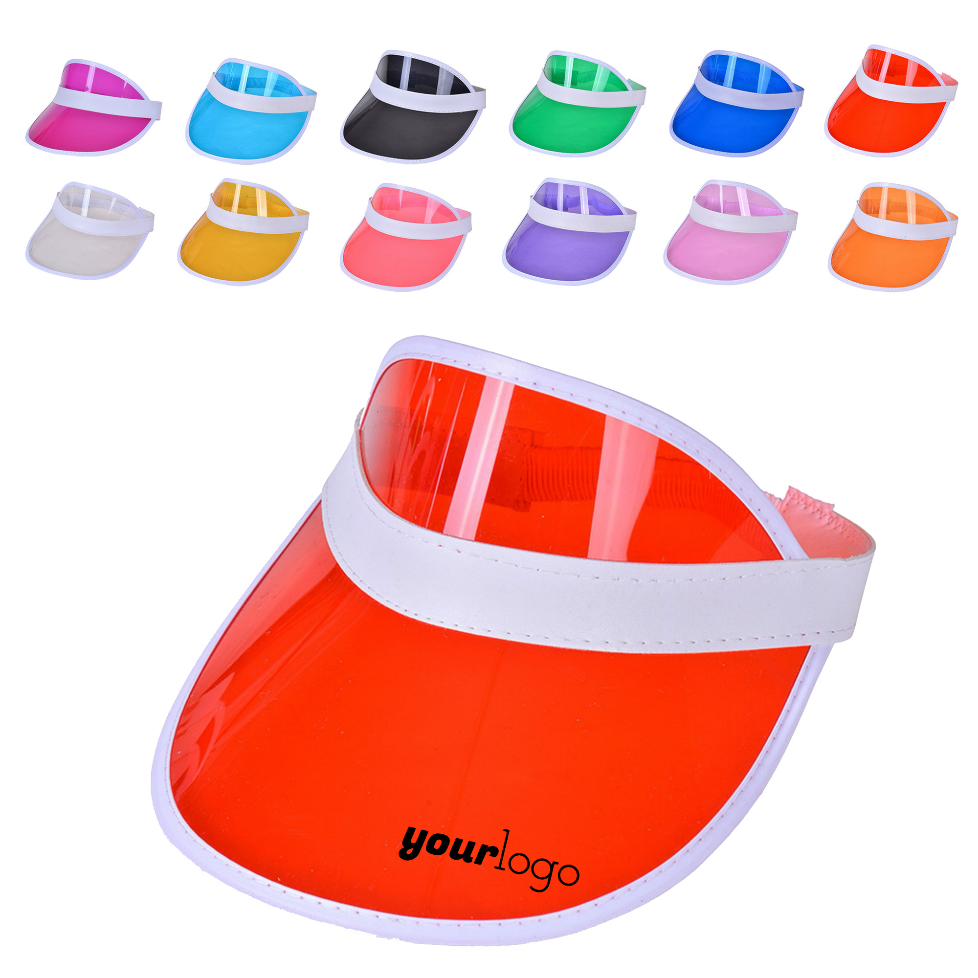 PVC Transparent Outdoor Sun Hat 4