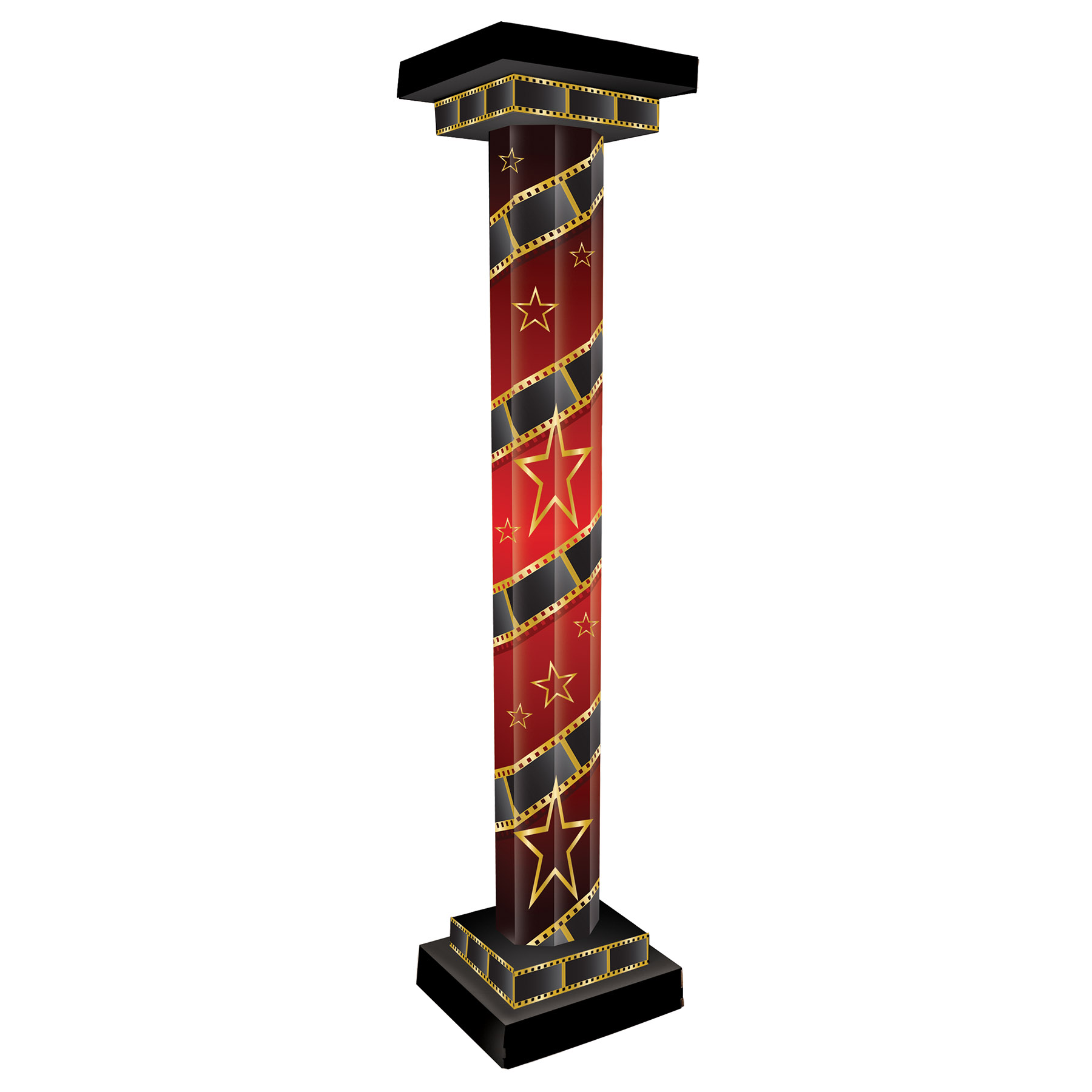 Red Carpet 3-D Tall Column Props