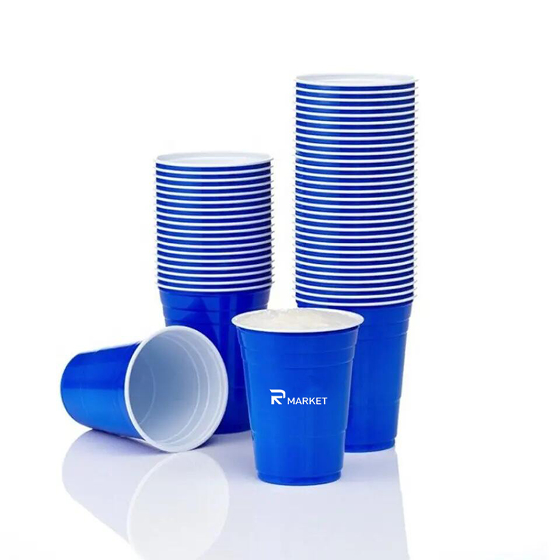 16oz Multi-Color Disposable Party Cups 3