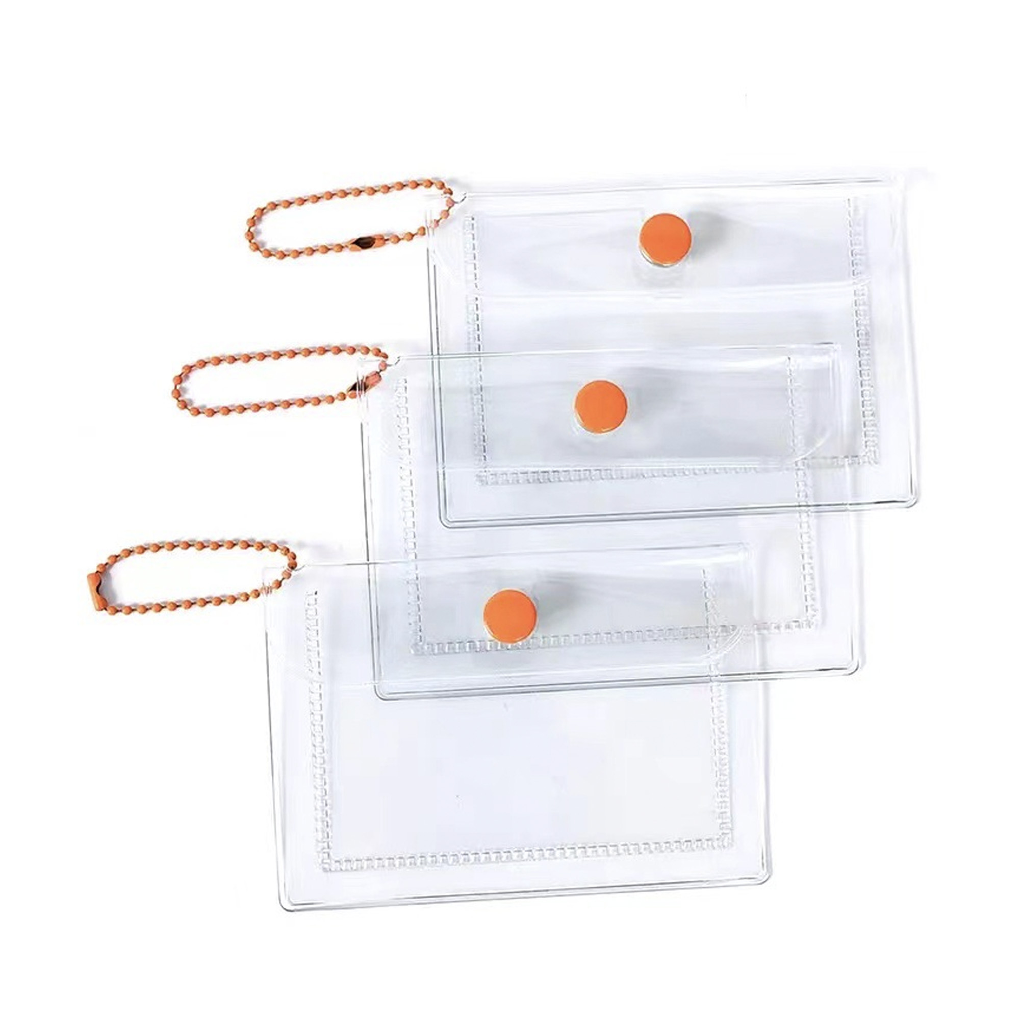 Custom Clear Transparent PVC Card Bag Waterproof Coin Purse 2