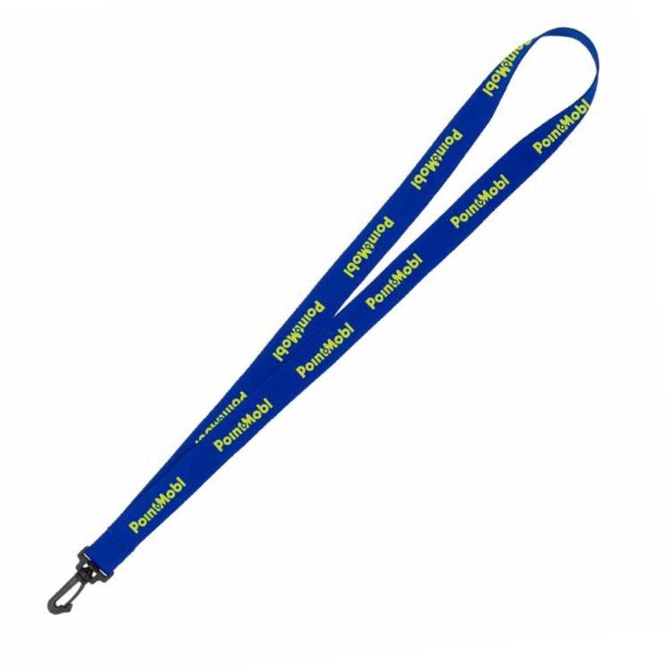 "AURORA" 3/4" Super Soft Polyester Silkscreen Lanyard (Overseas Production 8-10 Weeks) 12
