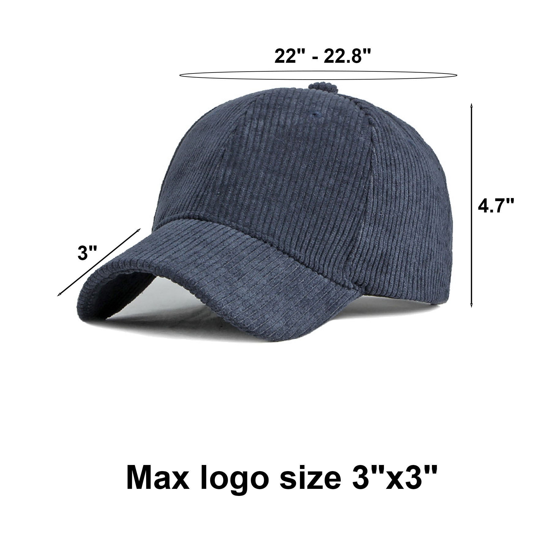 Casual Corduroy Baseball Cap 2