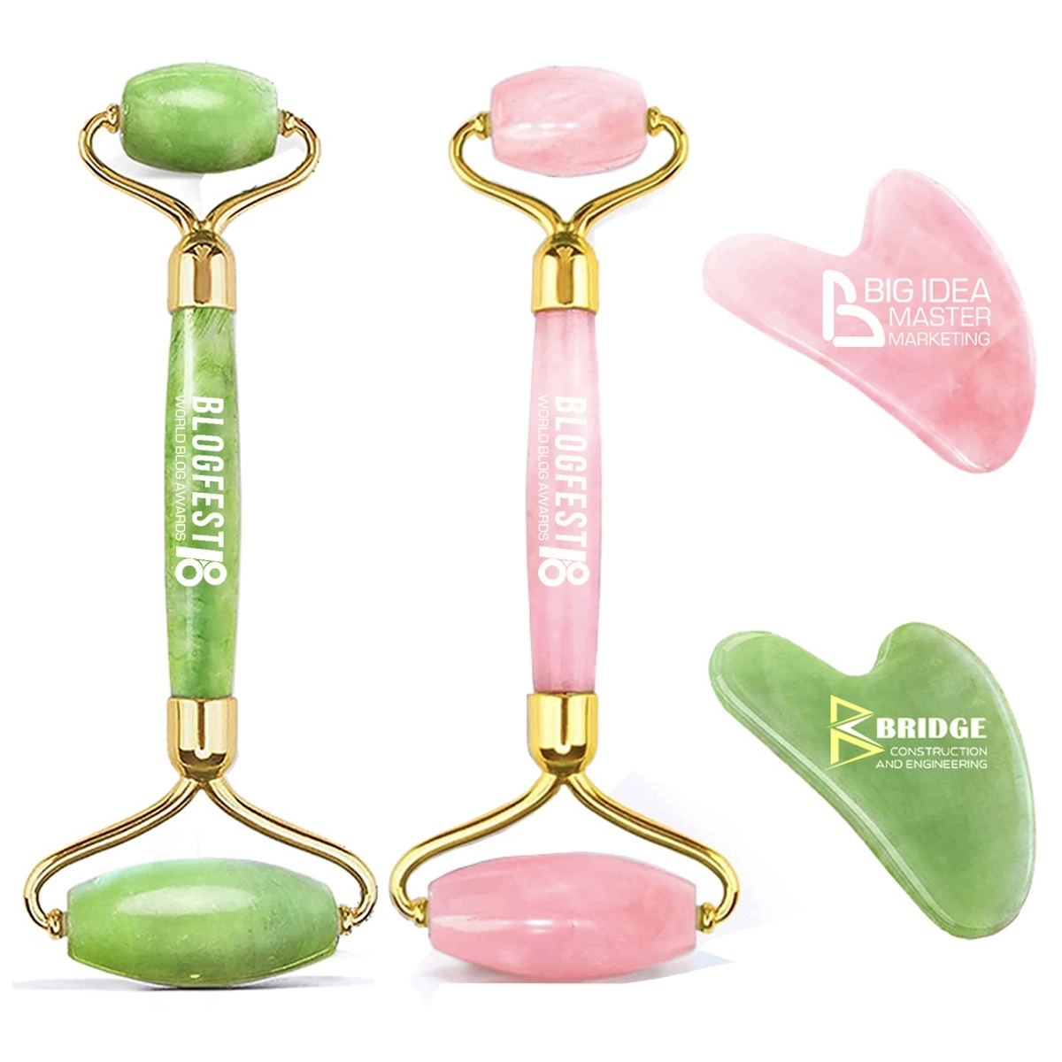 Custom Self Care Gifts Gua Sha & Face Roller 3