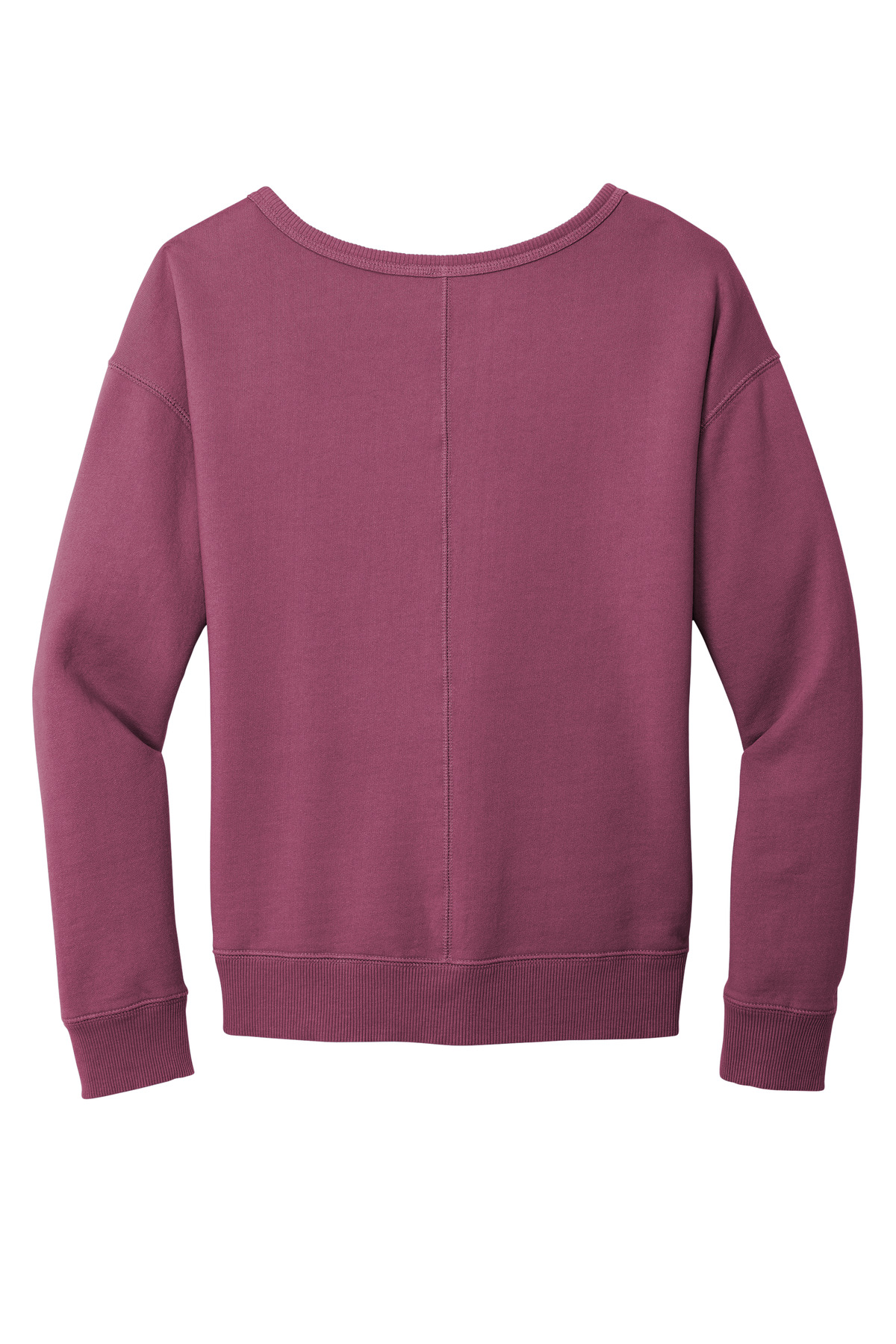 Port & Co Women's Beach Wash Garment-Dyed V-Neck Sweatshirt LPC098V 24
