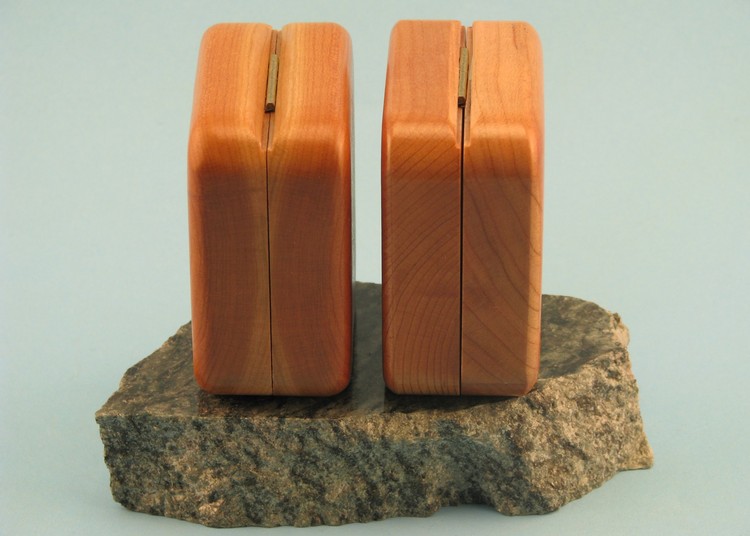 Wood Coin Box, 3" x 3"x 1.5" 9