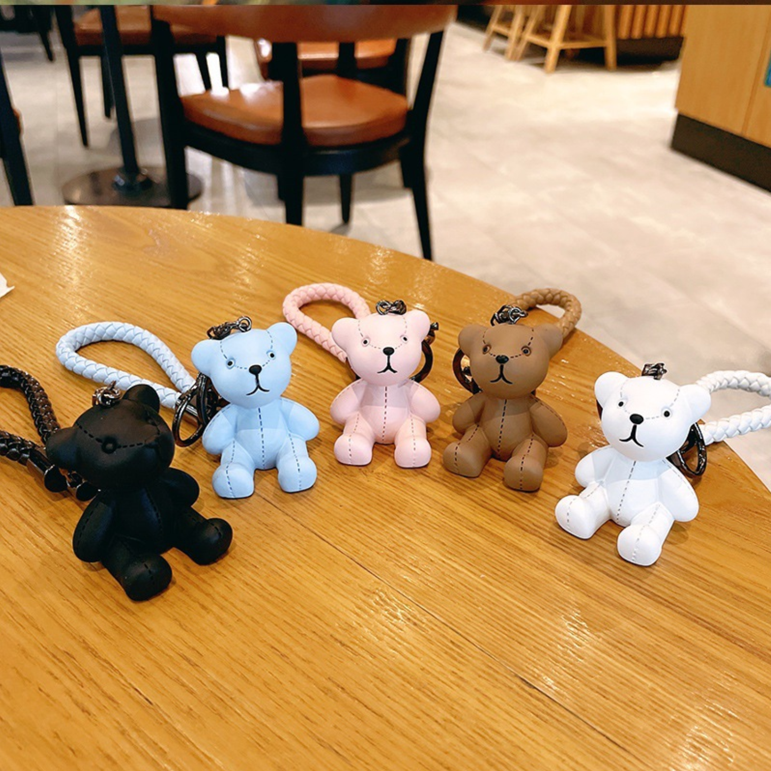 Resin Teddy Bear Keychain 9