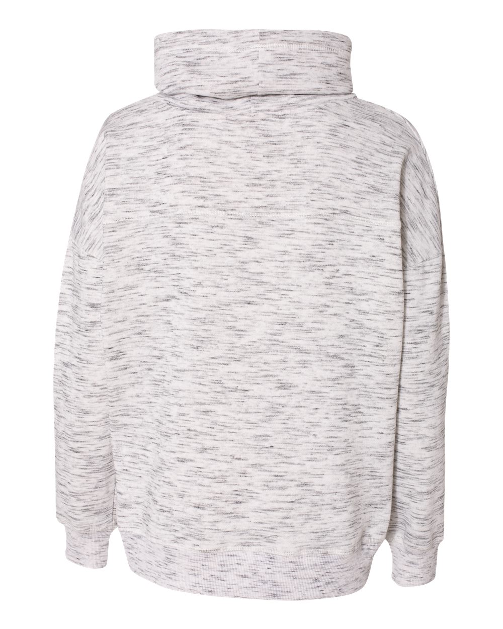 Women's Mélange Fleece Cowl Neck Sweatshirt - 8673 35