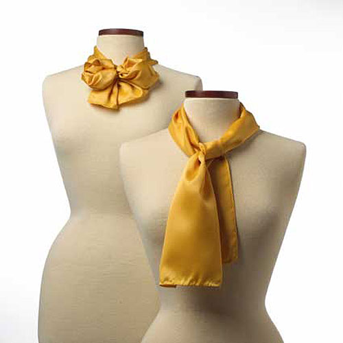 Gold Silk Scarf - 8"x45" 2