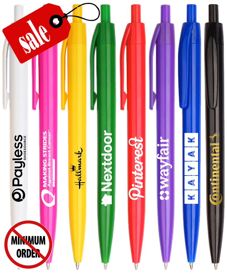 "Promotional" Click Pen - Solid Colored Barrel 1