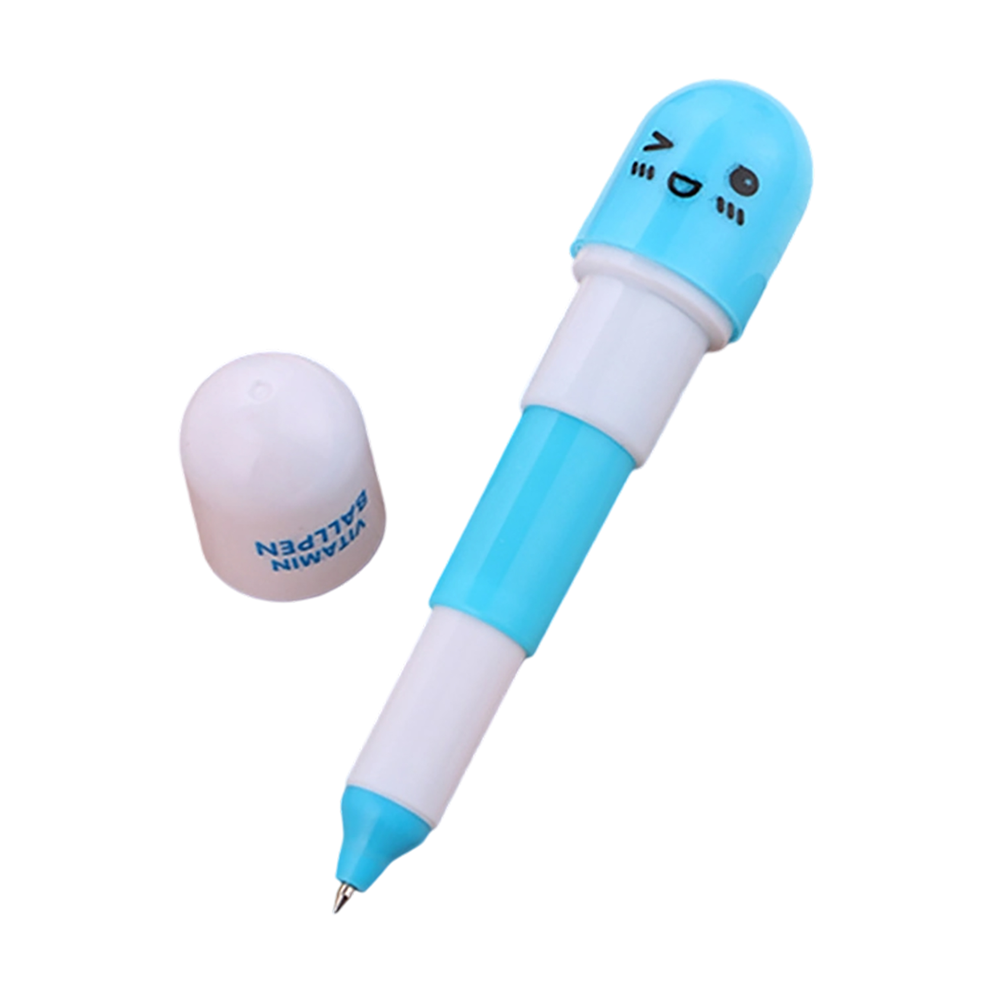 Plastic Pill Shaped Telescopic Ballpoint Pen 10