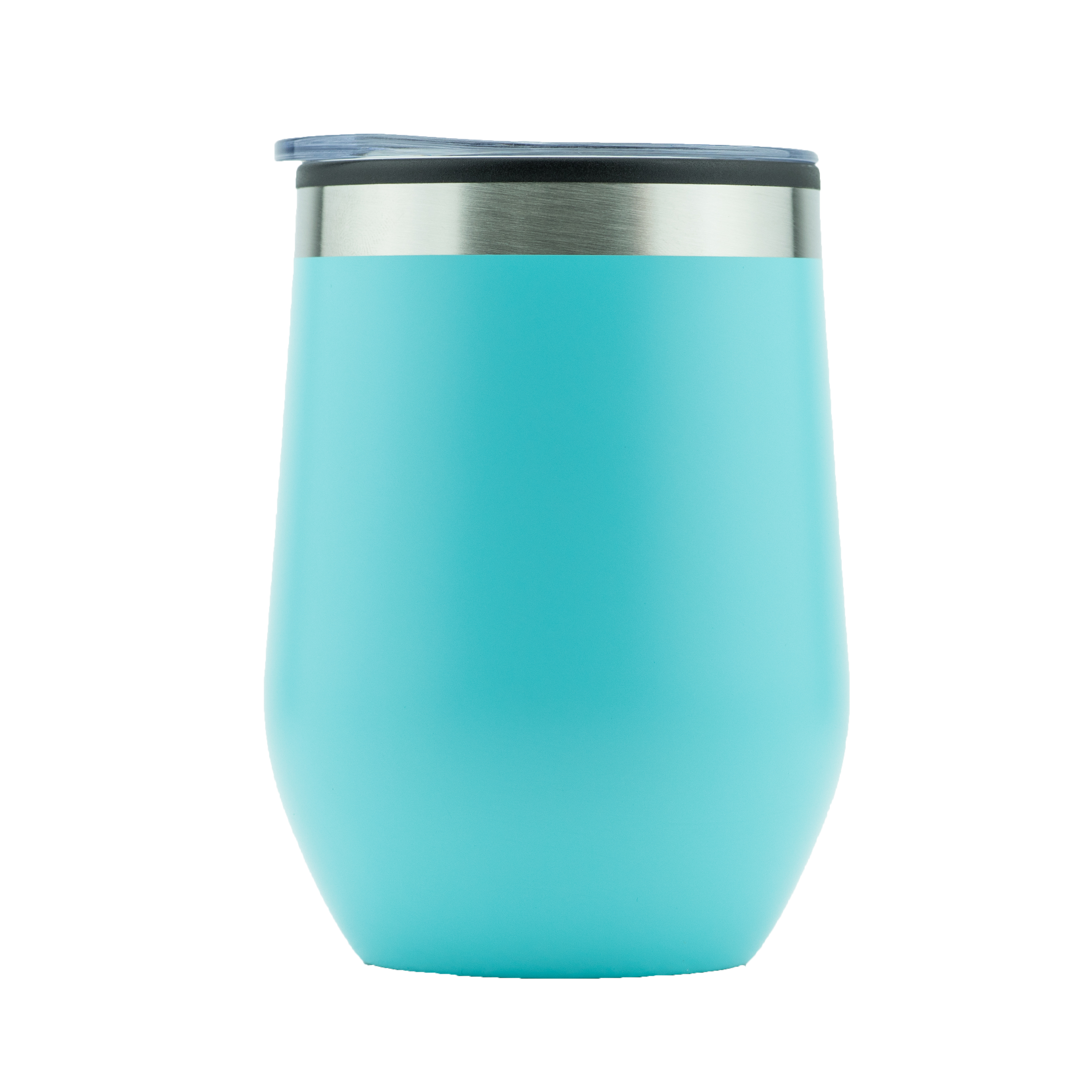 Madison 12 Oz. Double Walled SS/PP Wine Cup (Teal Blue)