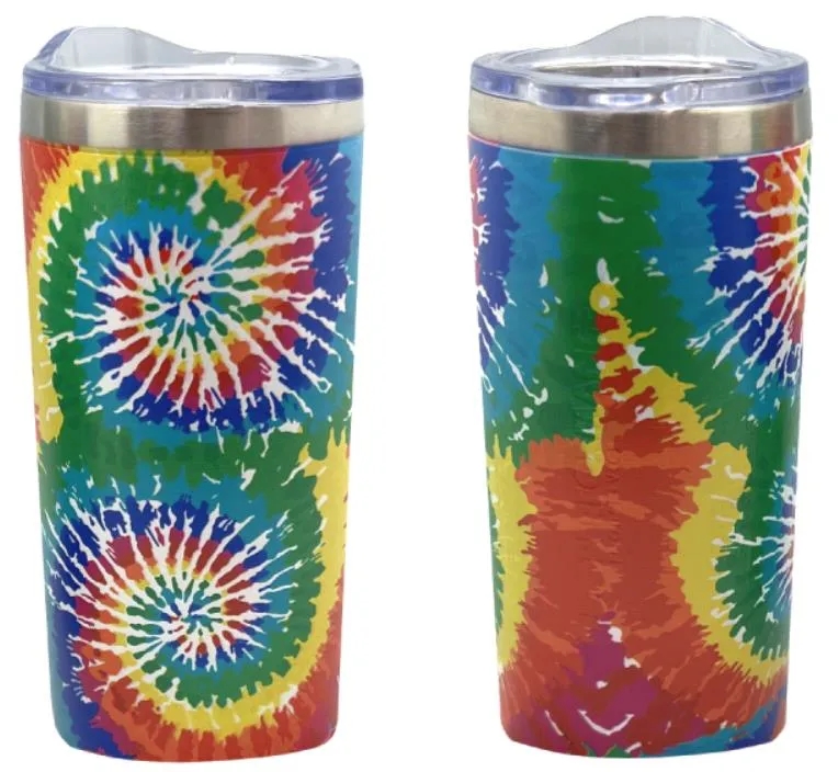 Tie Dye 20oz SS Double Wall Tumbler with Matt Powder Coating 1