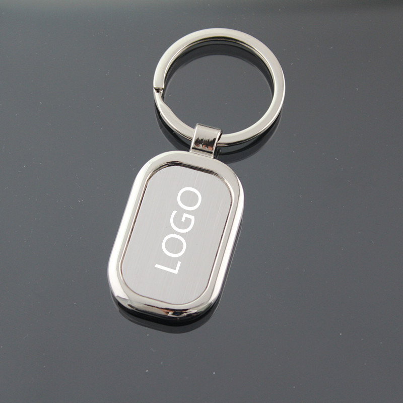 Racetrack-Shaped Zinc Alloy Key Chain 2