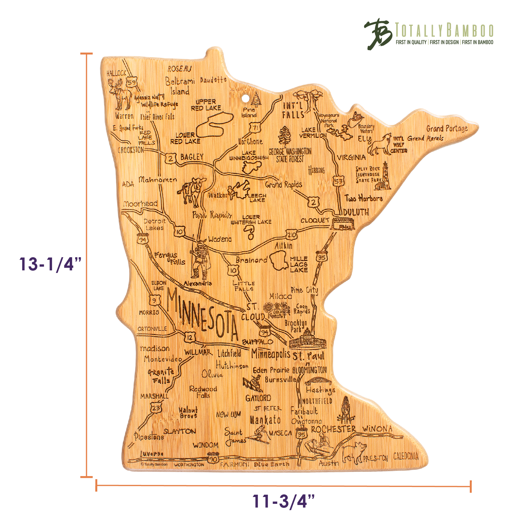 Destination Minnesota Cutting & Serving Board 3