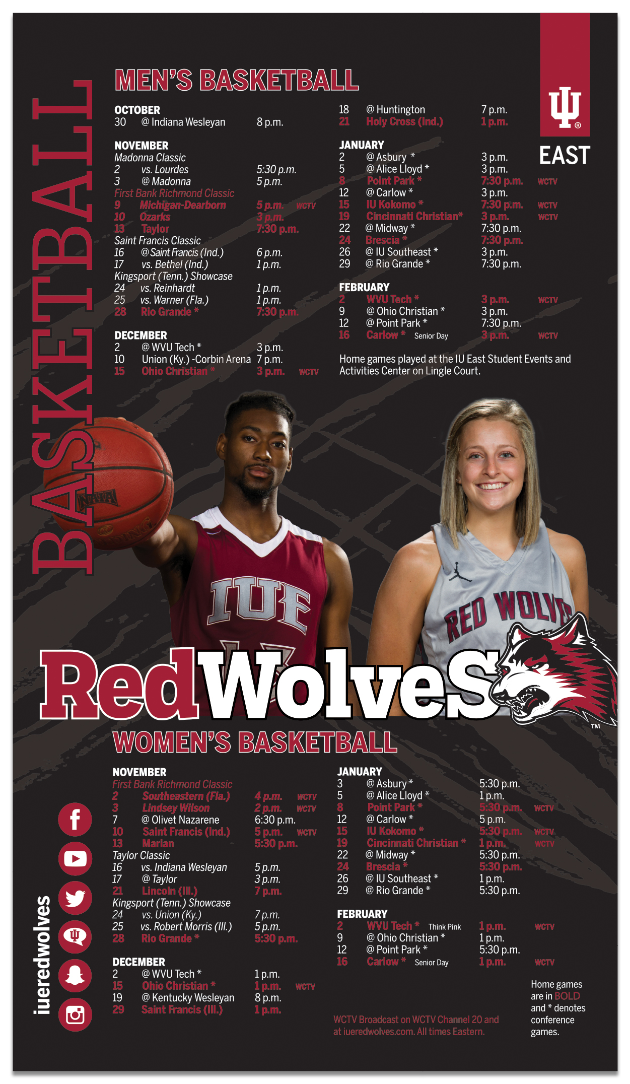 Laminated Schedule and Information Card 1