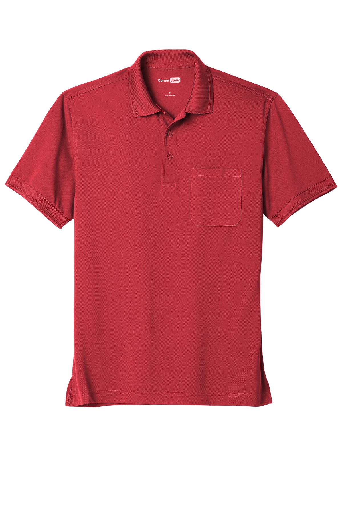 PeekPocket CornerStone® Industrial Snag-Proof Pique Pocket Polo 10