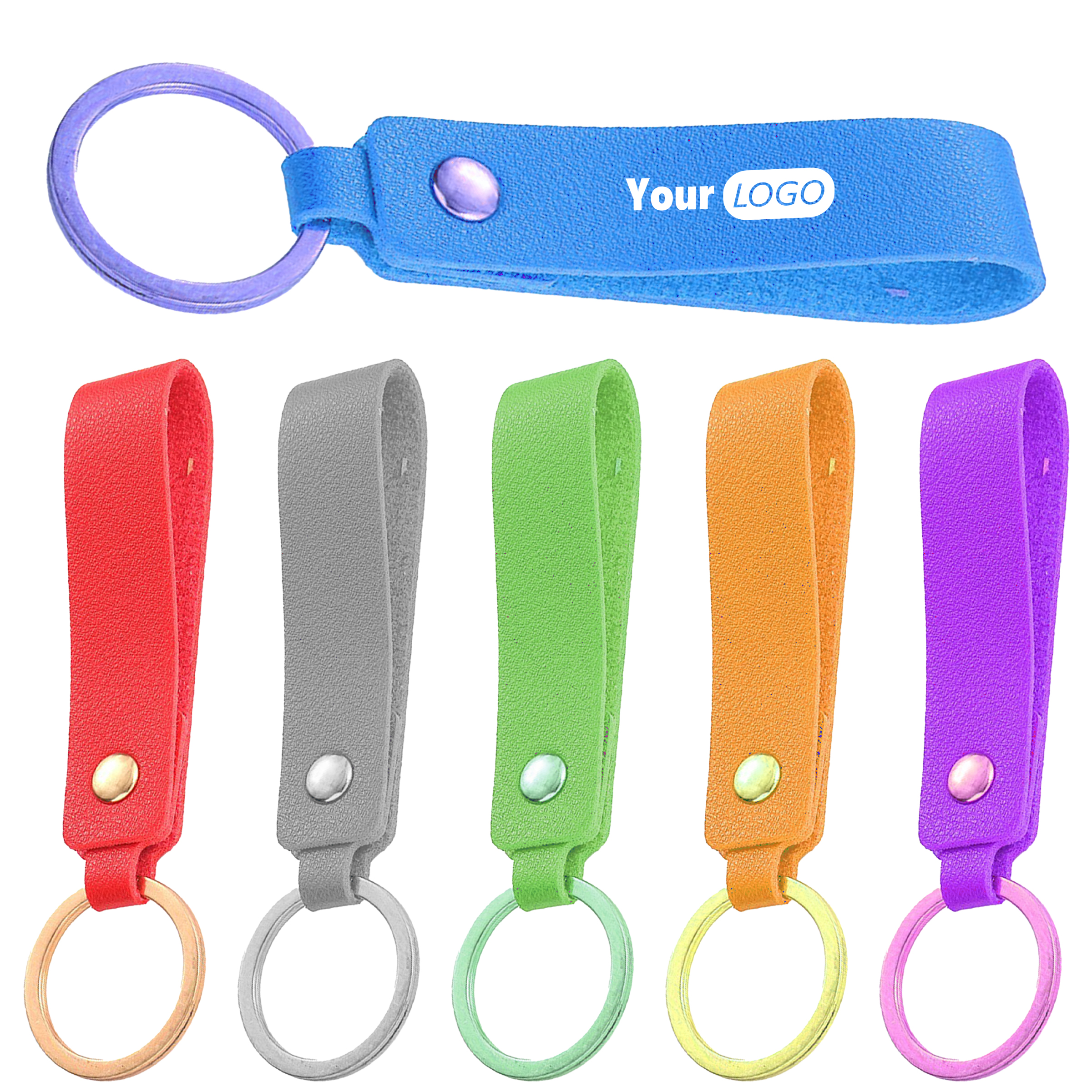 Leather Customizable Keychain 5