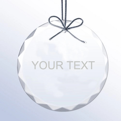 Personalized Crystal Christmas Ornament-Round 3