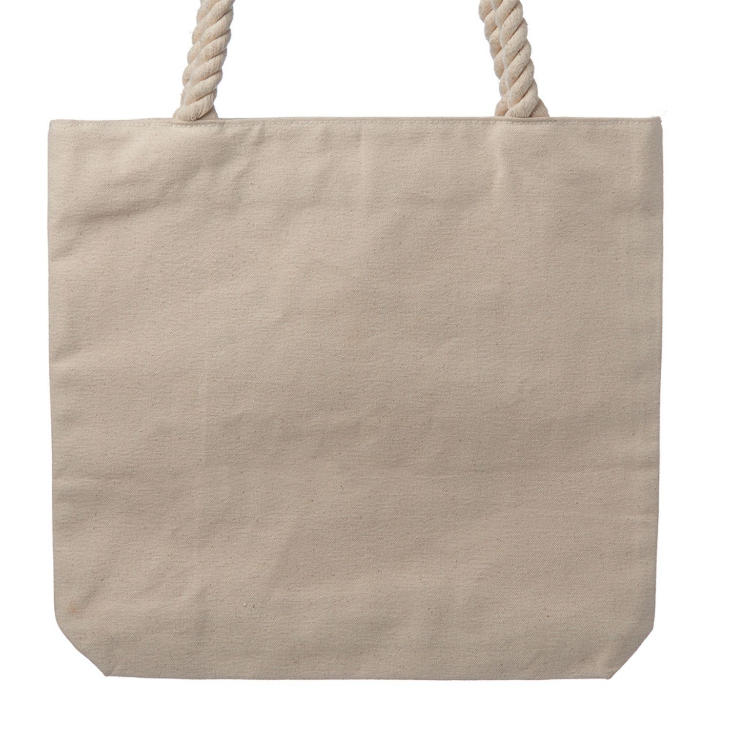 Seaside Canvas with Rope Tote Bag 3