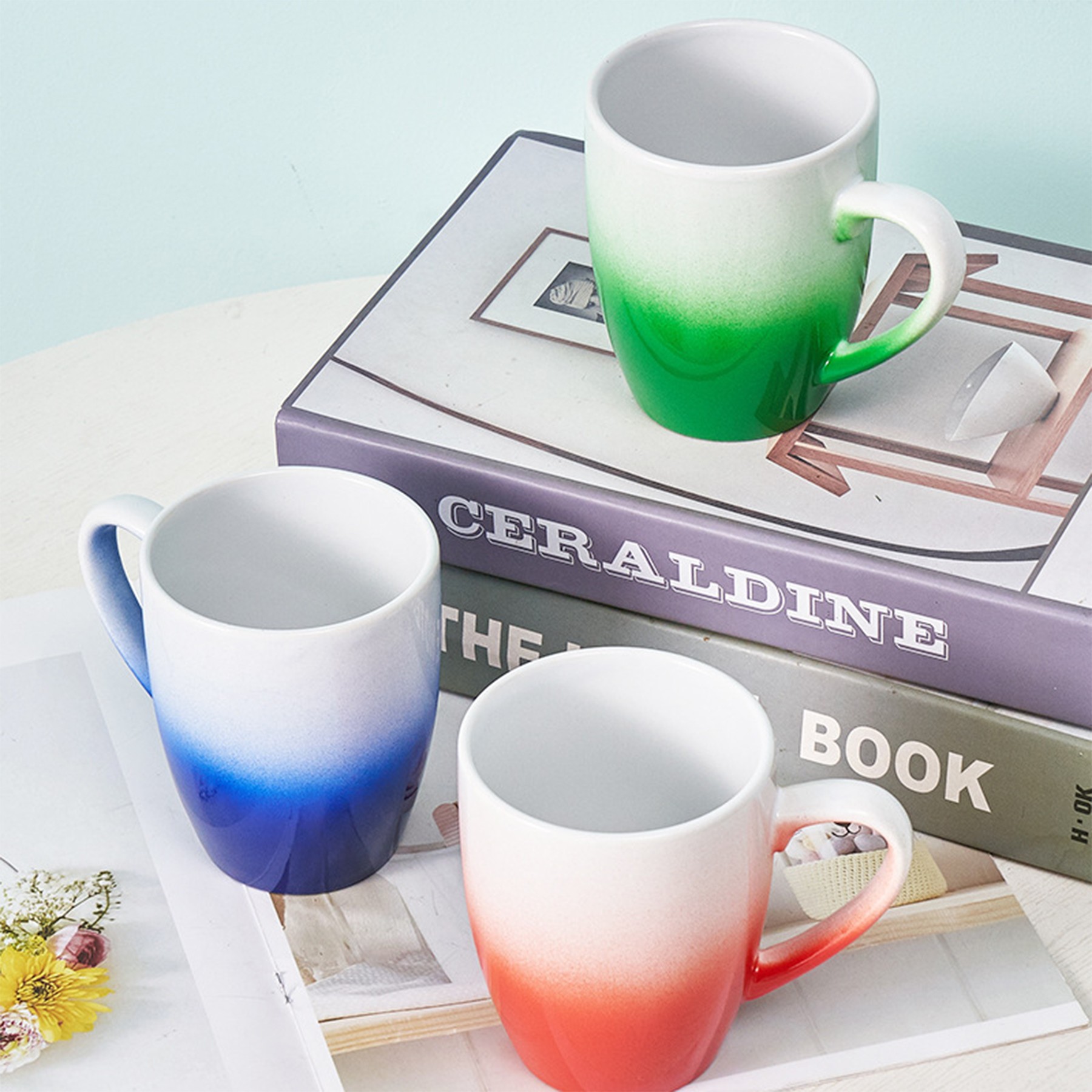 16Oz Gradient Color Ceramic Mug 6