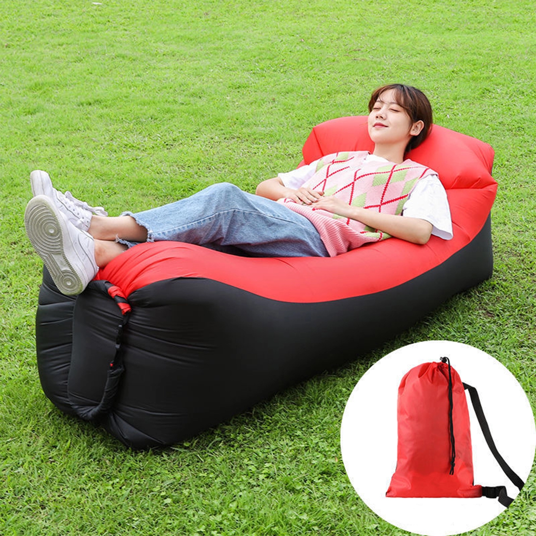 Beach Inflatable Lounger Air Sofa 3