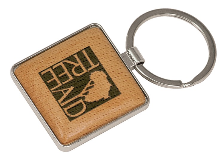 Maple Square Key Tag 1