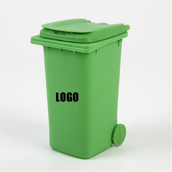 Mini Desktop Trash Can Pen Holder 2
