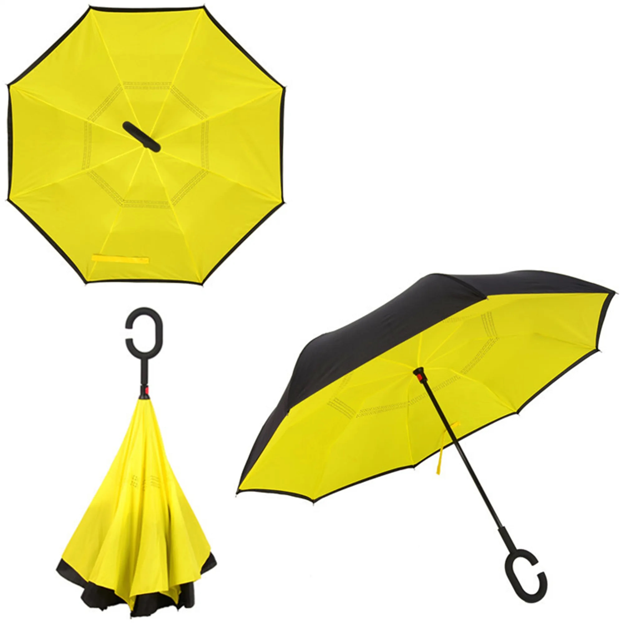 Double Layer Inversion Umbrella W/ C-Handle 9