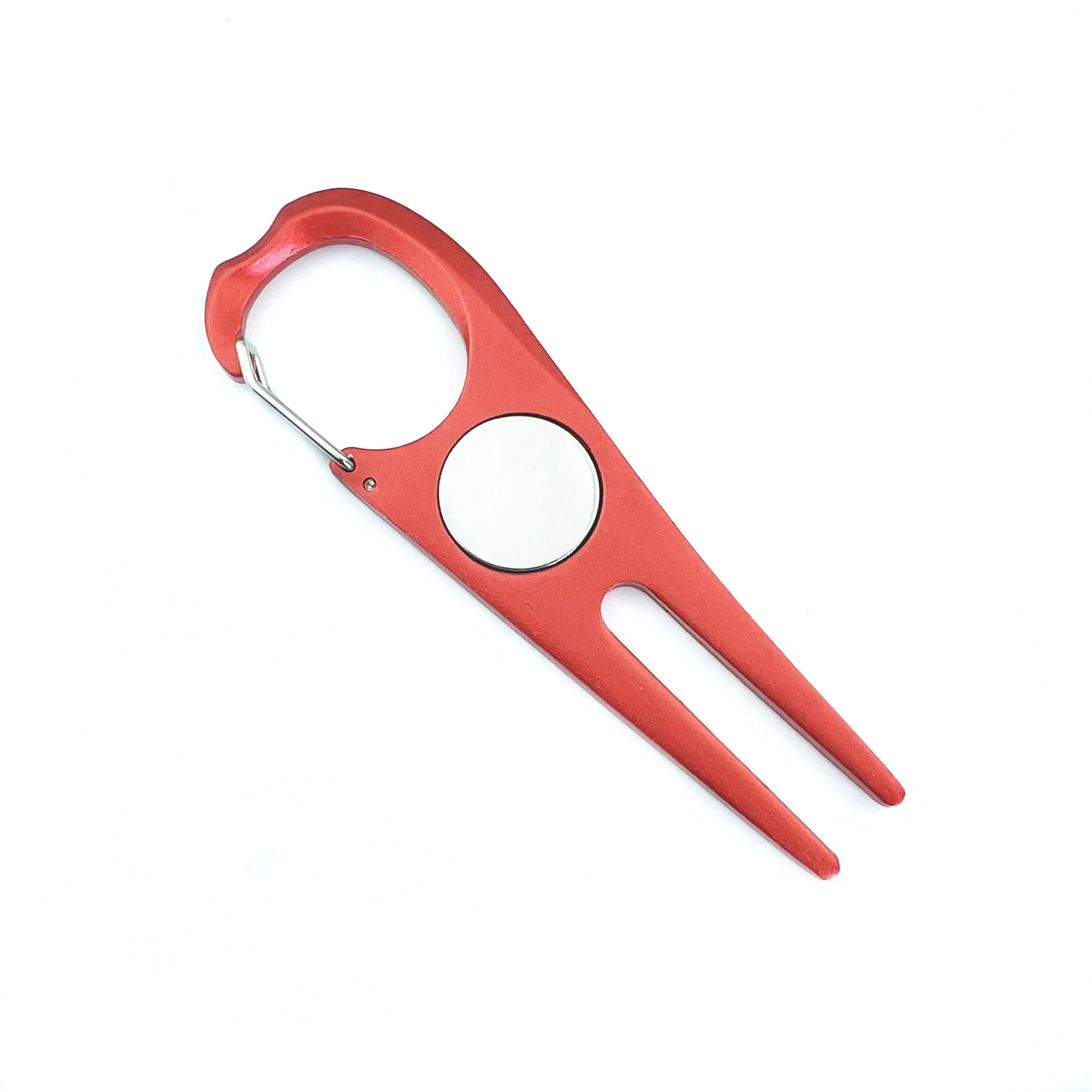 Aluminum Golf Divot Tool with Magnet and Lawn Repair 1