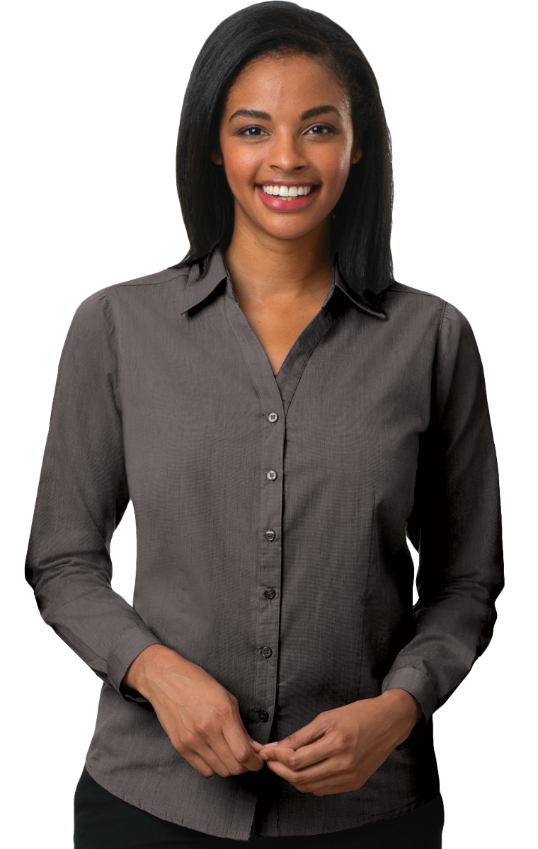 Ladies' L/S Crossweave Shirt 4