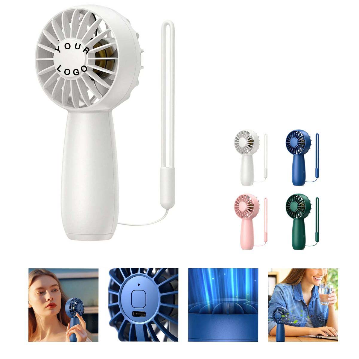 Mini Handheld Fan with Type C Charging Port 2