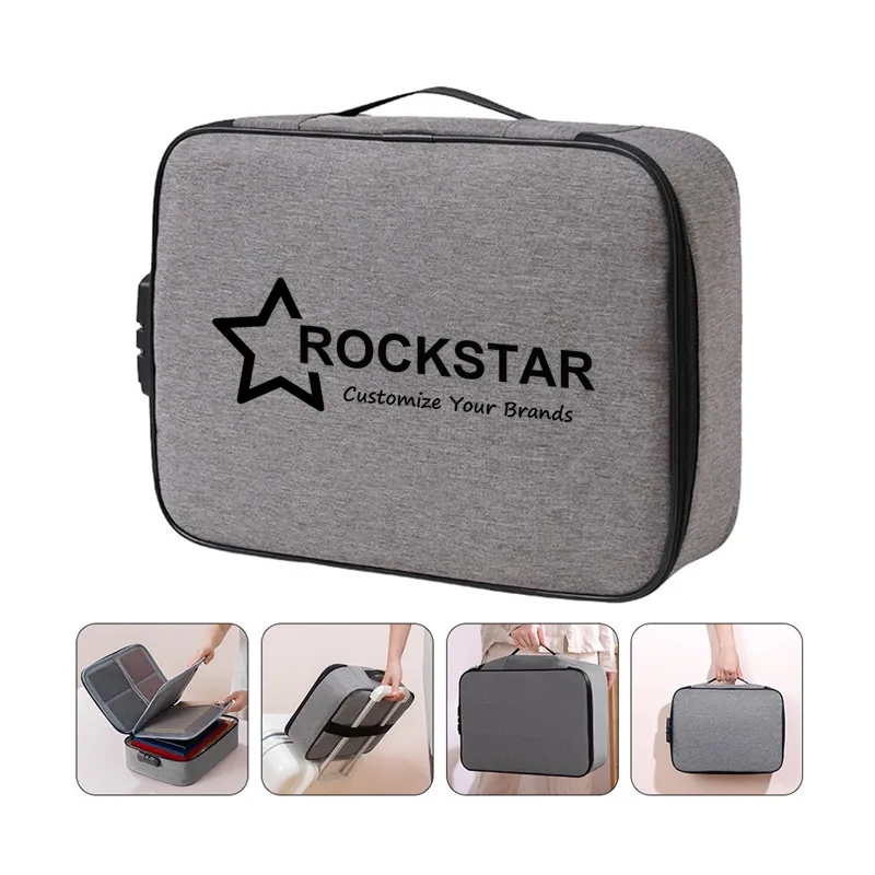Travel Documents Storage Bag with Lock 3