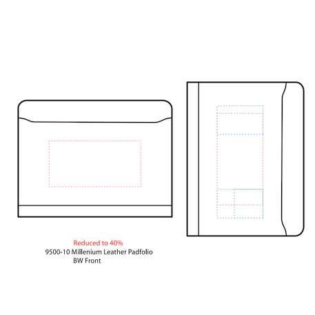 FSC® Mix Millennium Leather Zippered Padfolio 2