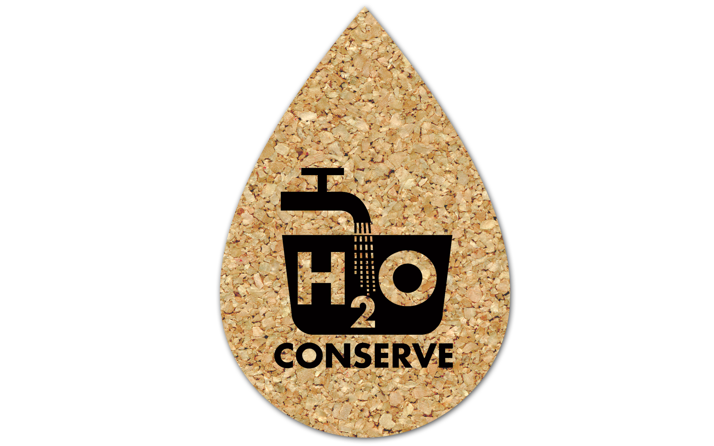 Flame/Water Cork Coaster 6FM 4