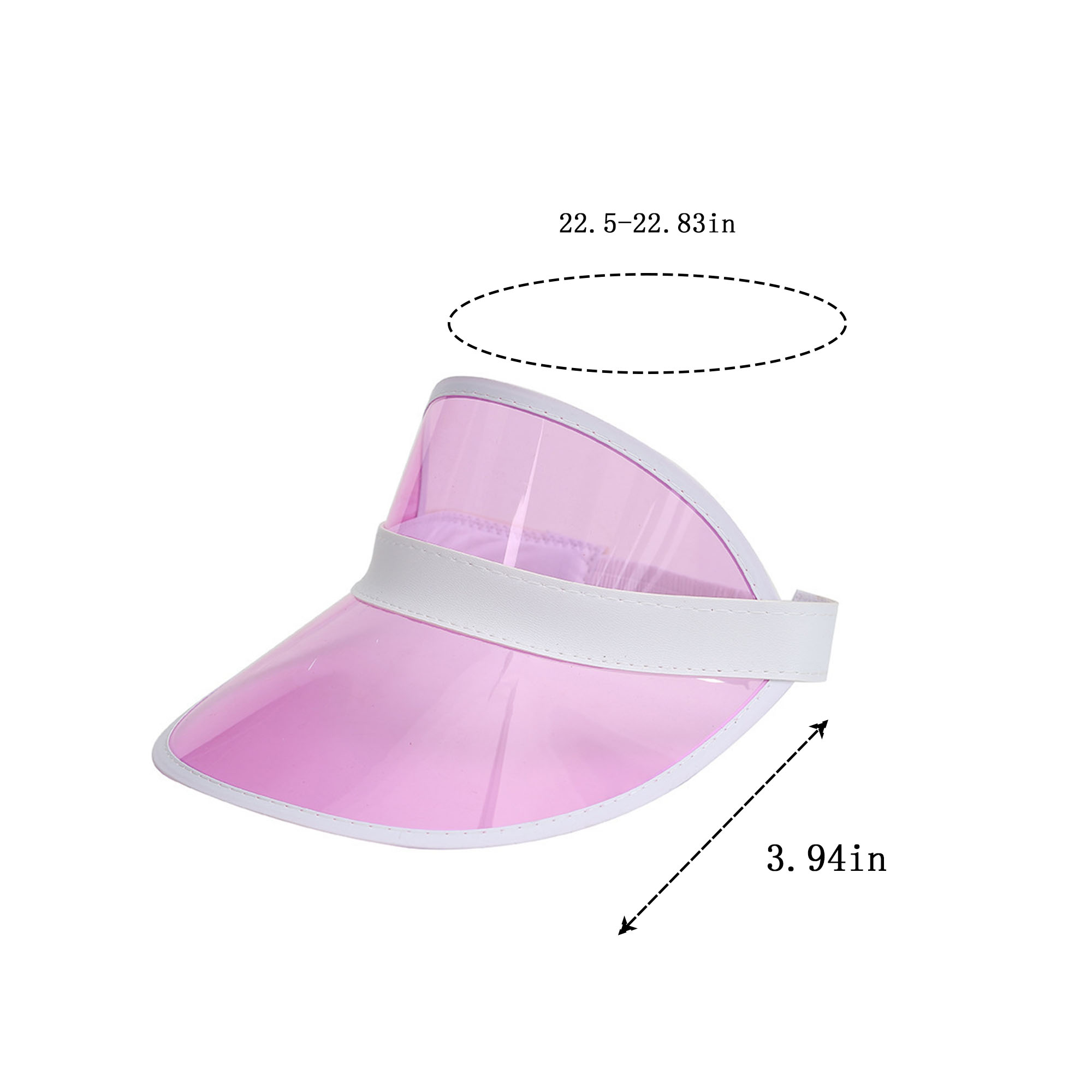 PVC One Size Tinted Visor 4
