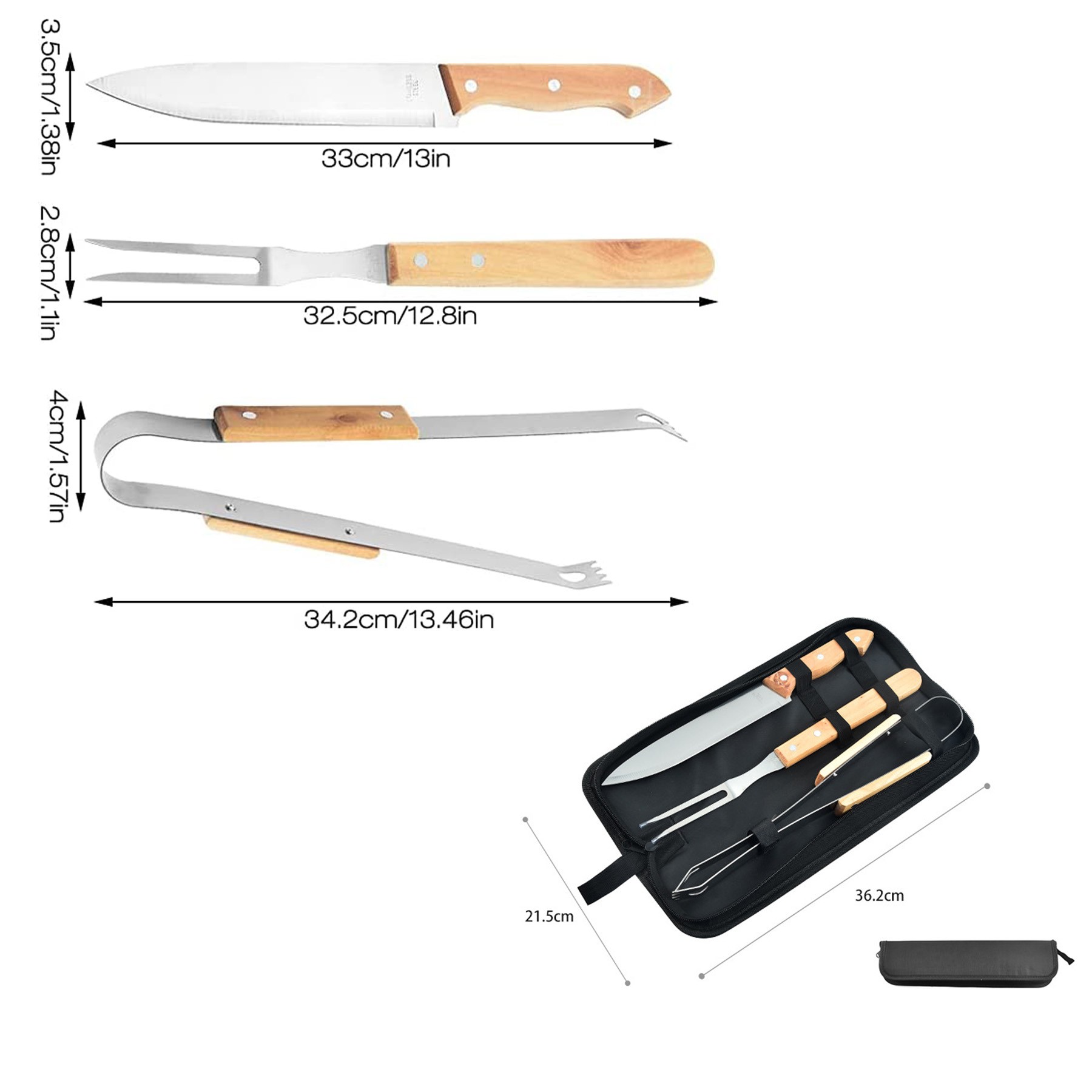3 Pcs BBQ Utensils Set 2