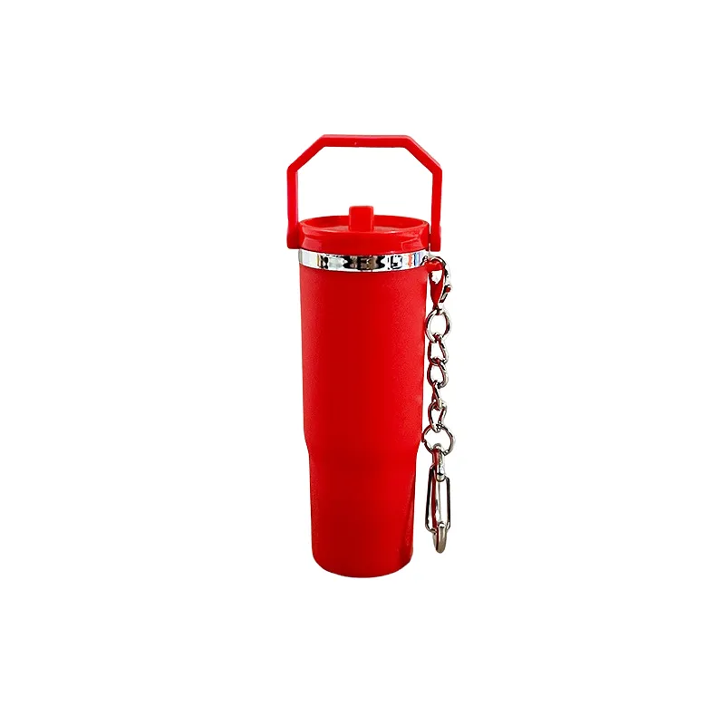 Tumbler Shaped Plastic Key Ring 6