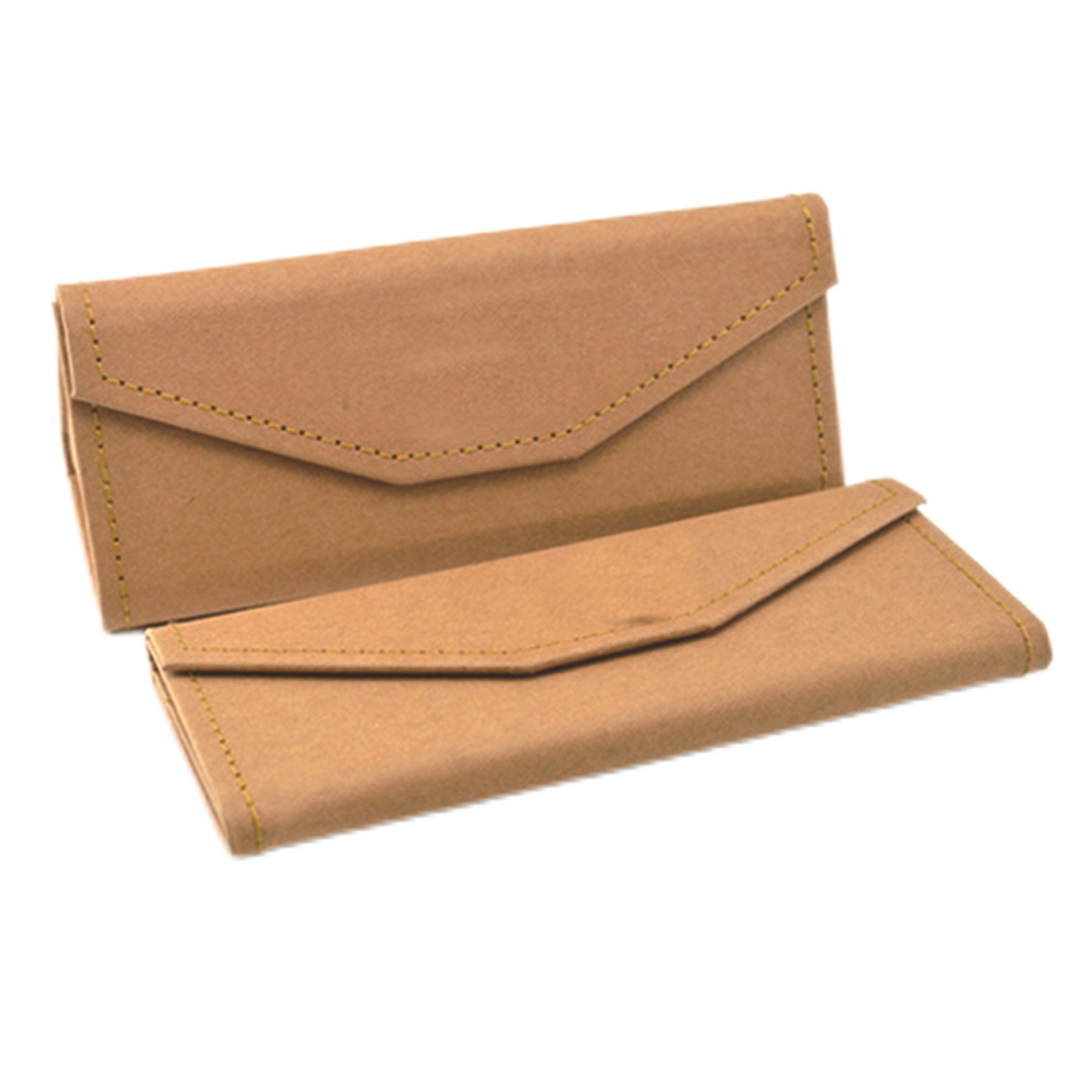 Cork Triangular Folding Eyeglasses Case 1
