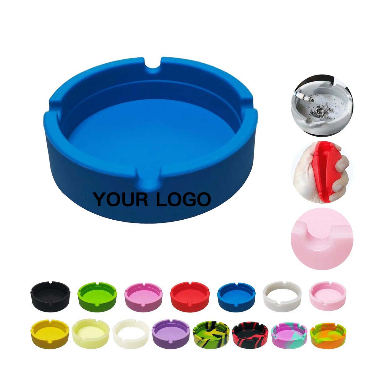Compact Silicone Ashtray for Home and Travel 8