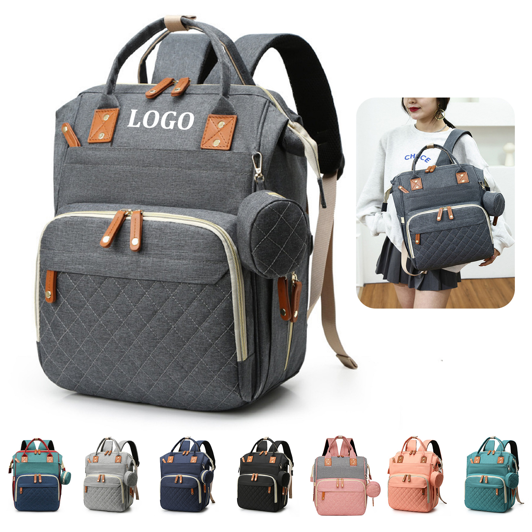 Multifunction Travel Pack Maternity Baby Changing Bag 3