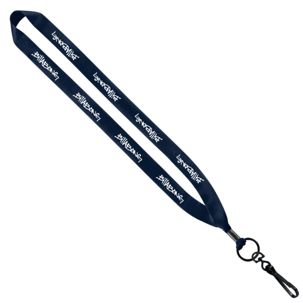 3/4" Polyester Lanyard with Metal Crimp & Swivel Snap Hook 13