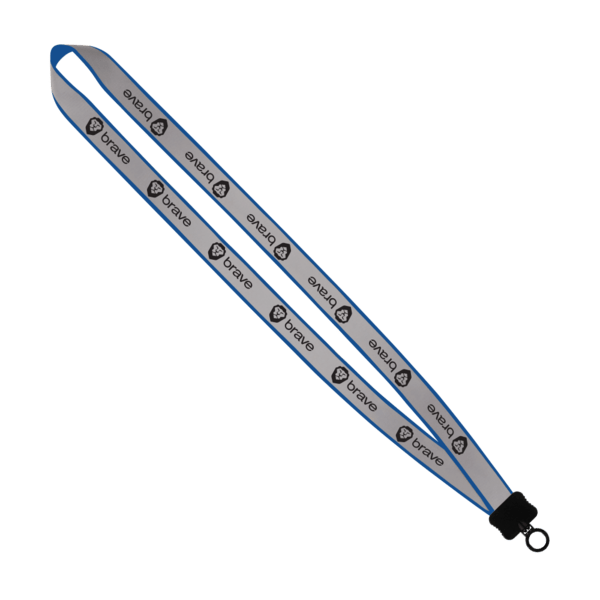 3/4" Reflective Lanyard with Plastic Clamshell & O-Ring 5