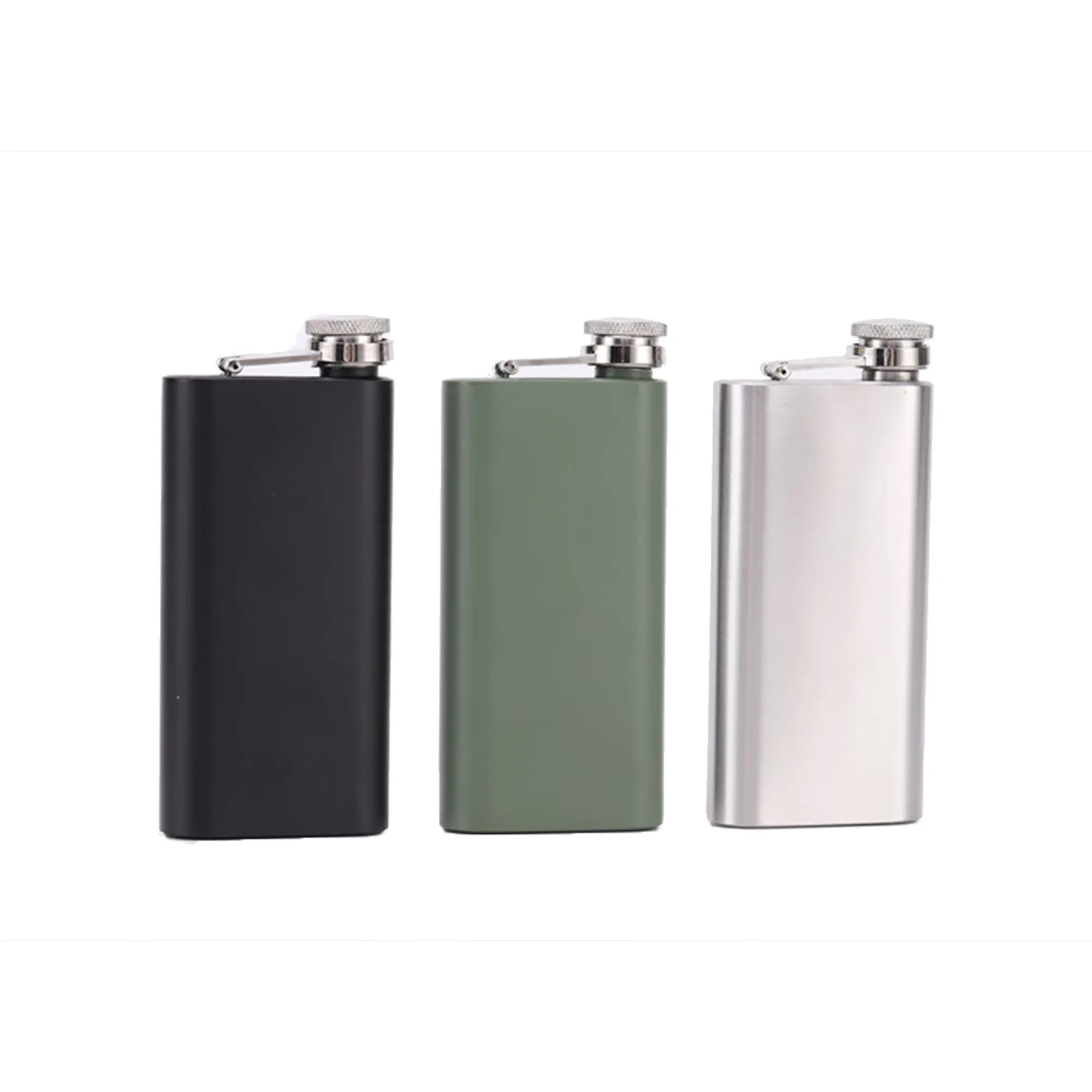 304 Stainless Steel Hip Flasks, custom water bottle with logo imprint 2