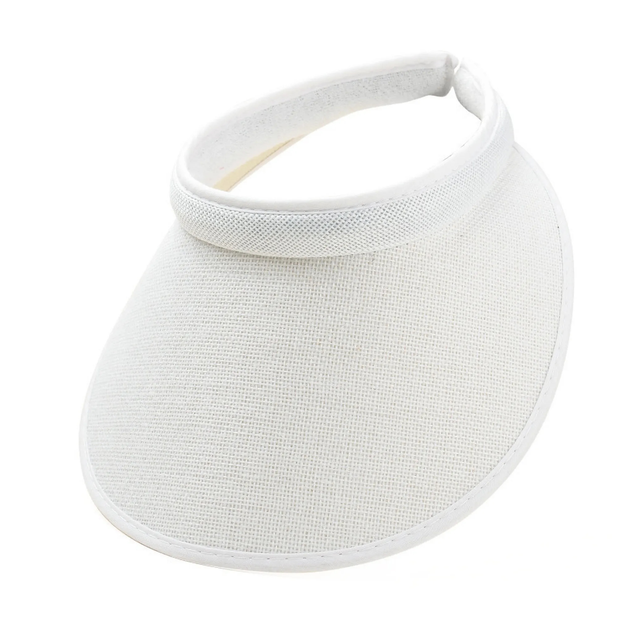 Cotton And Linen Wide Brim Summer Sun Visor 7