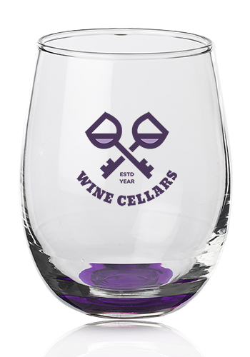 17 oz. Sienna Stemless Wine Glasses 12