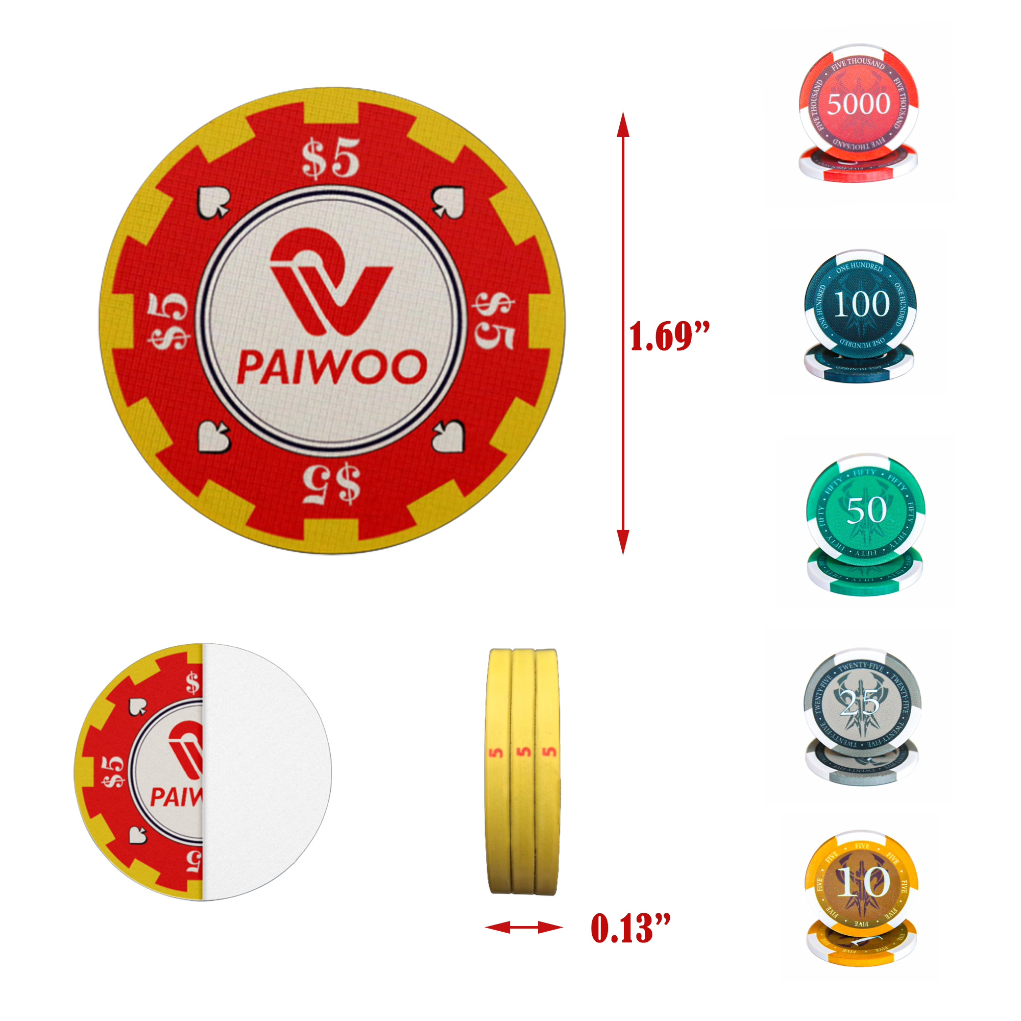 Anti-counterfeiting Ceramic Poker Chip 2