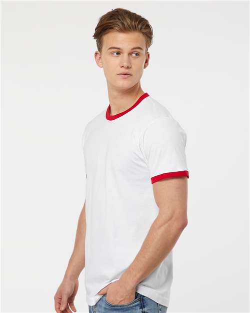 Unisex Fine Jersey Ringer T-Shirt - 246 35