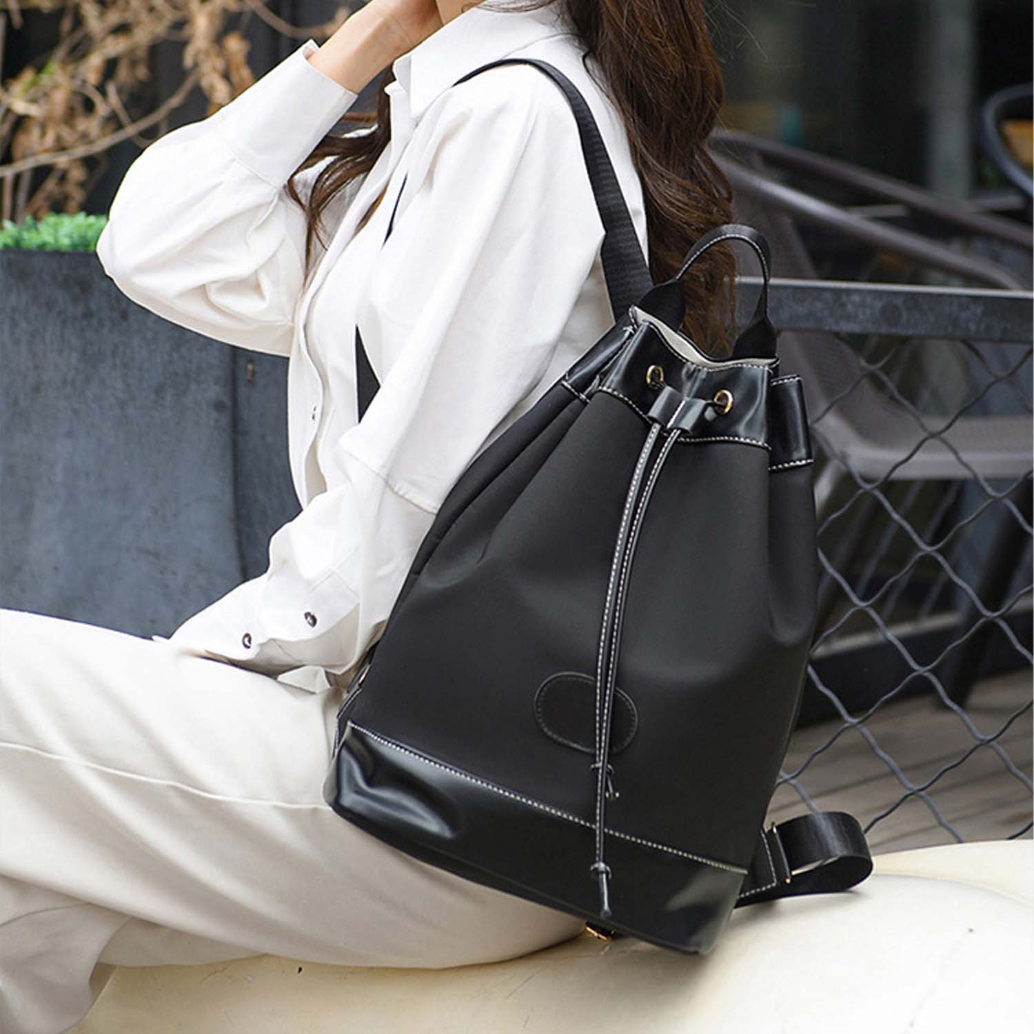 Women's Commuting Leisure Travel Oxford Cloth Backpack 8
