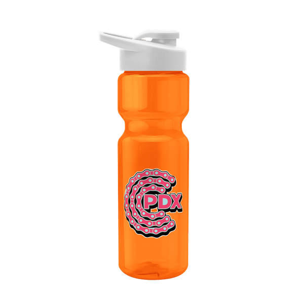 Blazer 28oz Transparent Bike Bottle w/Drink-thru Lid 82